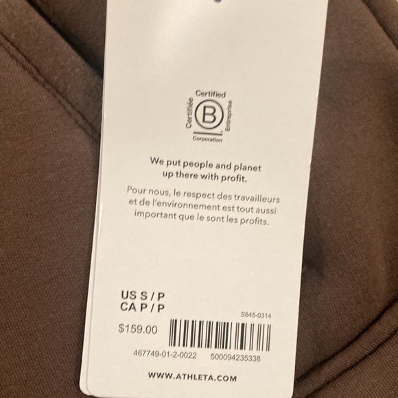 Athleta Westbound Sherpa Jacket Mahogany Brown size small NWT - Picture 5 of 7